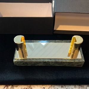 Monarch Green Marble Business Card Holder - Brand New